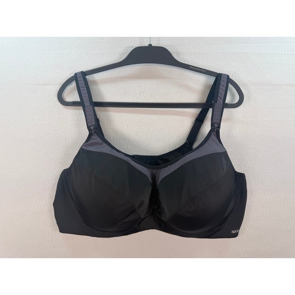 Adore Me Other - Adore Me Alysha Black Grey Mesh Unlined Underwire Support Bra 44DDD